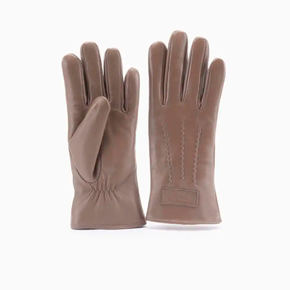 Warmbat Handschuhe damen leather taupe