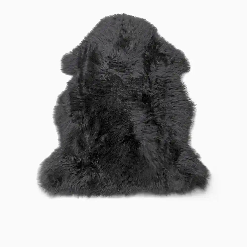 Schafsfell langhaarige wolle black