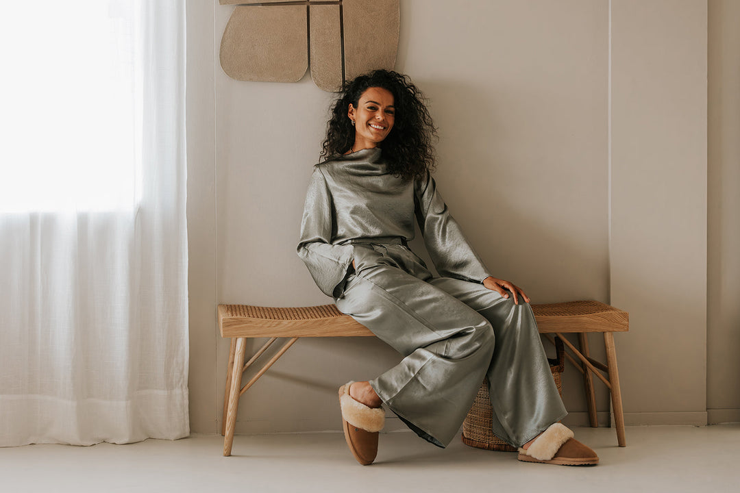 Warmbat dames pantoffels