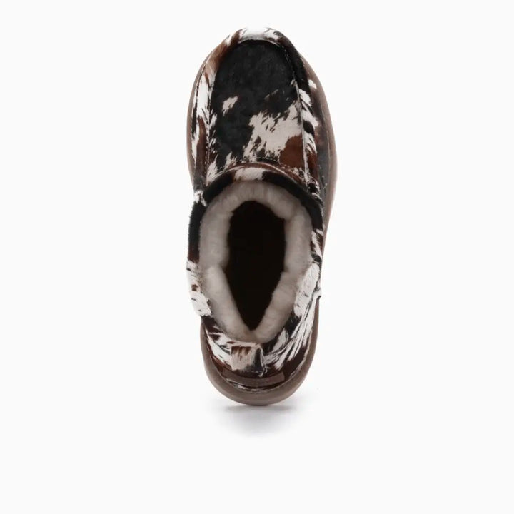 Barunga Damen Boot Print Hairy Cow Black thumbnail 2