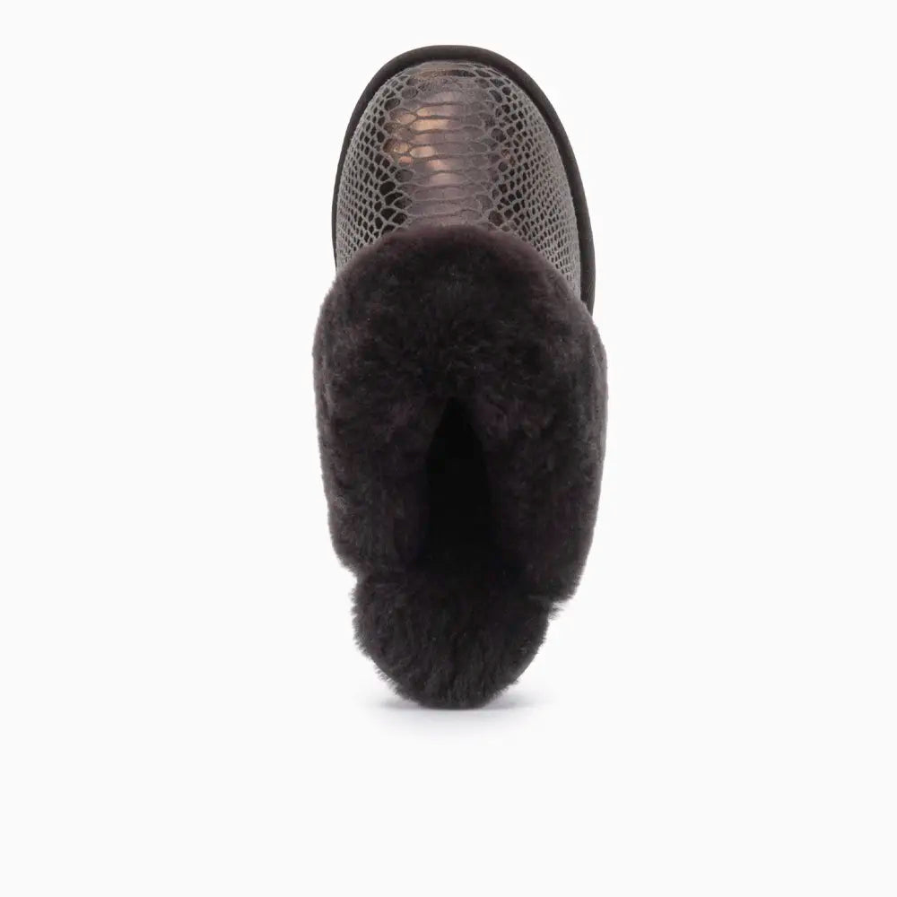 Collie Damen Suède Print Snake Choco 3