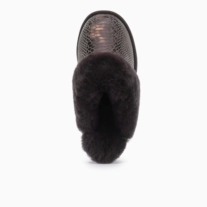 Collie Damen Suède Print Snake Choco thumbnail 3