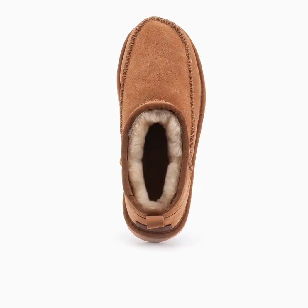 Durack dames suède stitch cognac 13