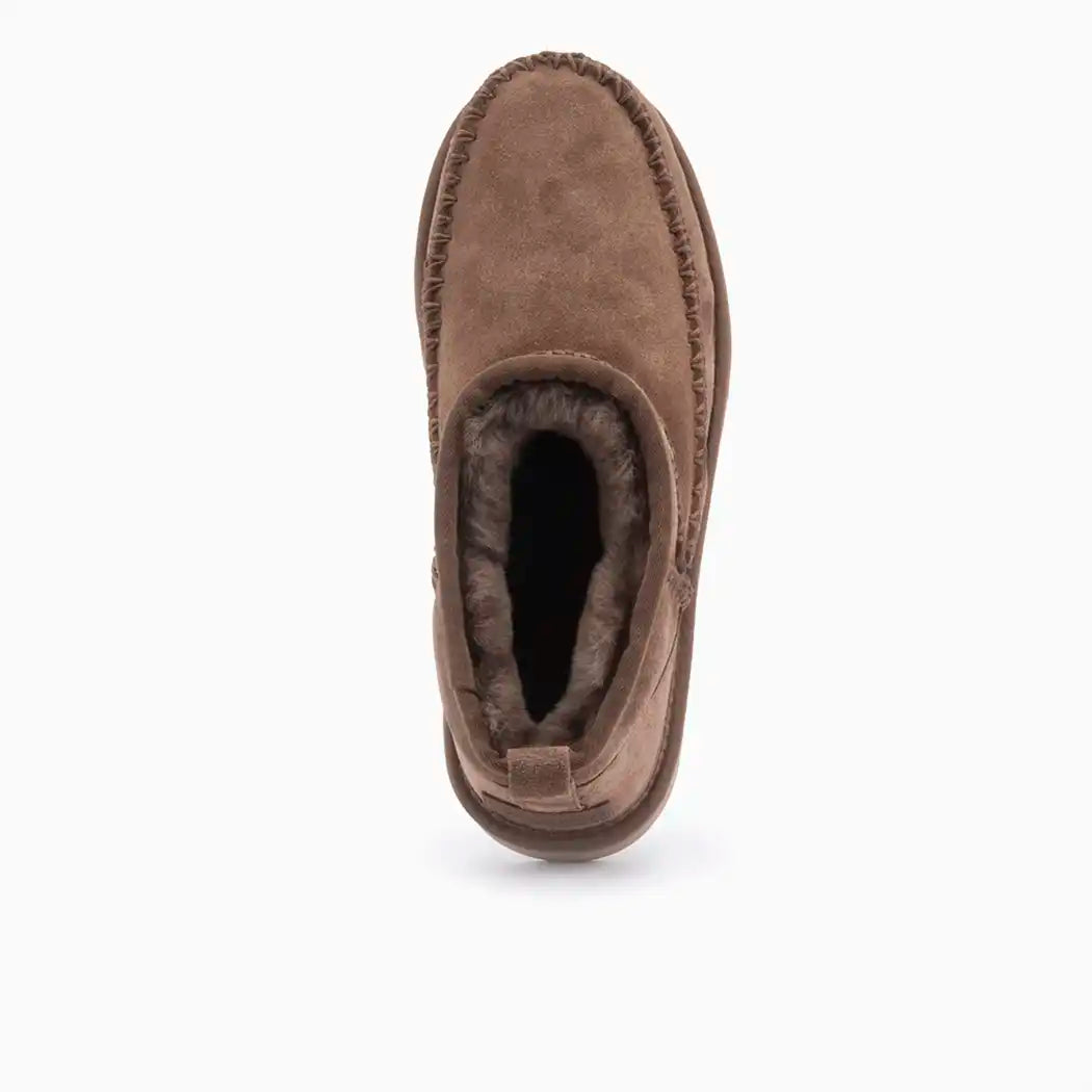Durack dames suède stitch mud 3