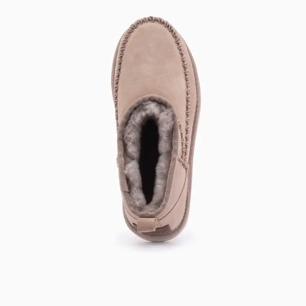 Durack dames suède stitch taupe 6