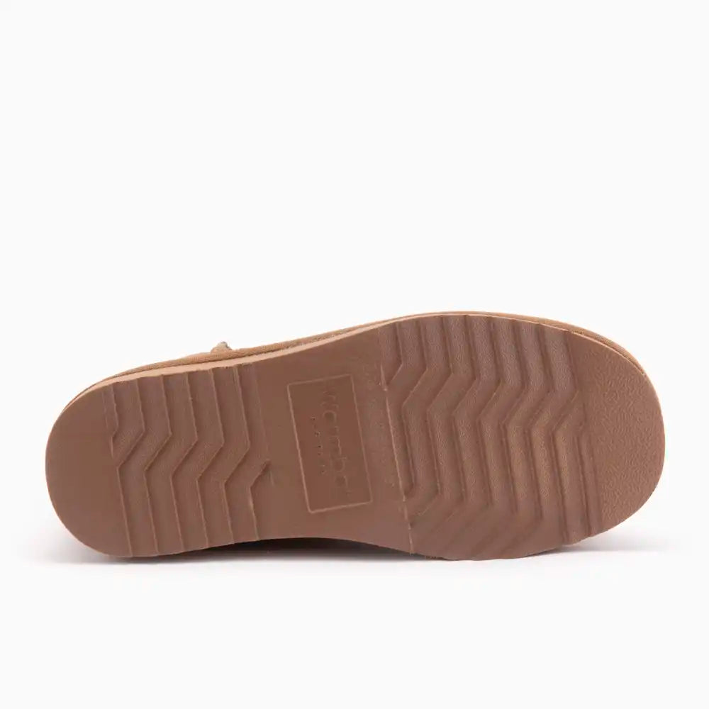 Durack dames suède metalic gold 11