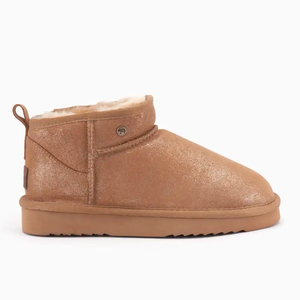 Durack suède boot metalic gold