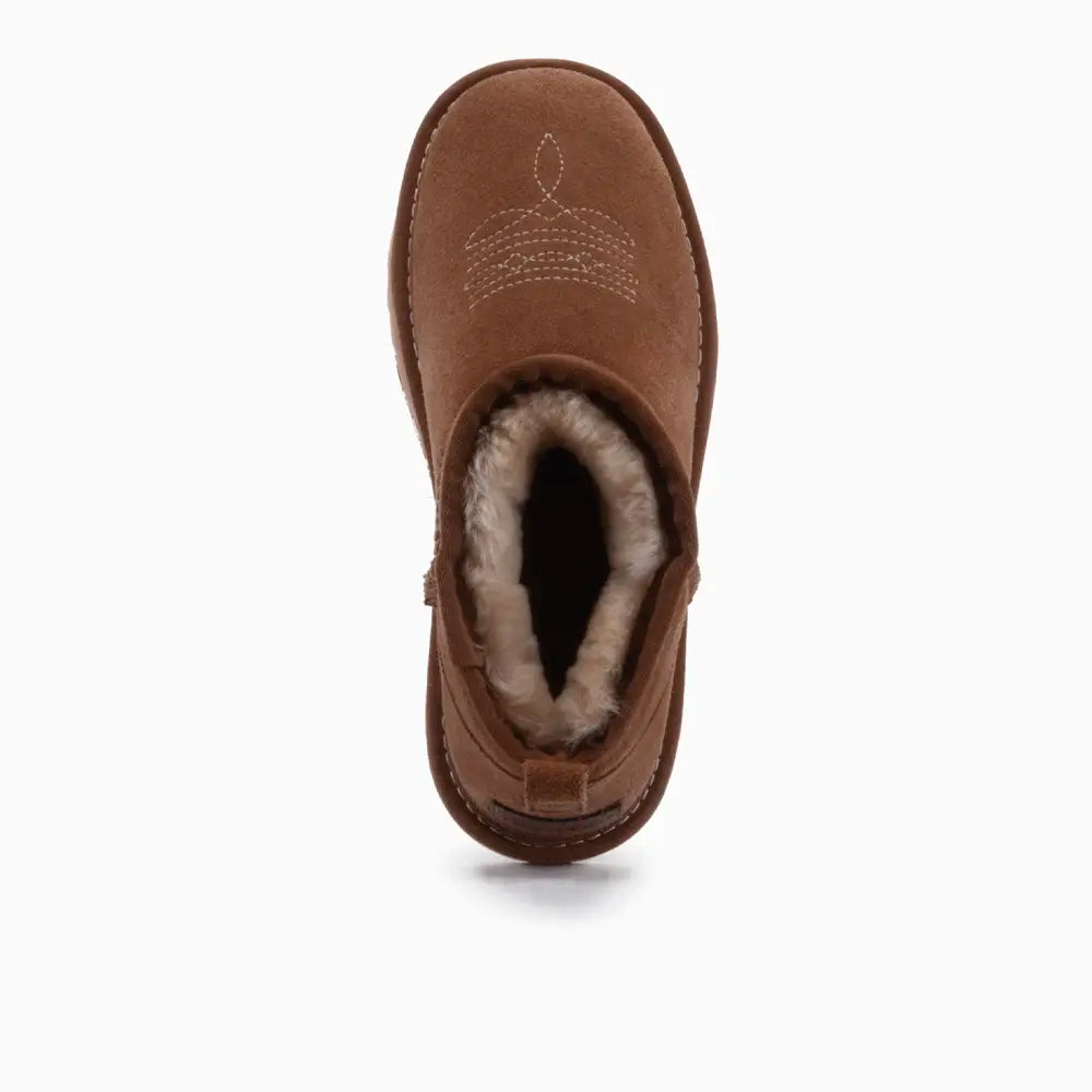 Durack Damen Suède Boot Western Cognac 3