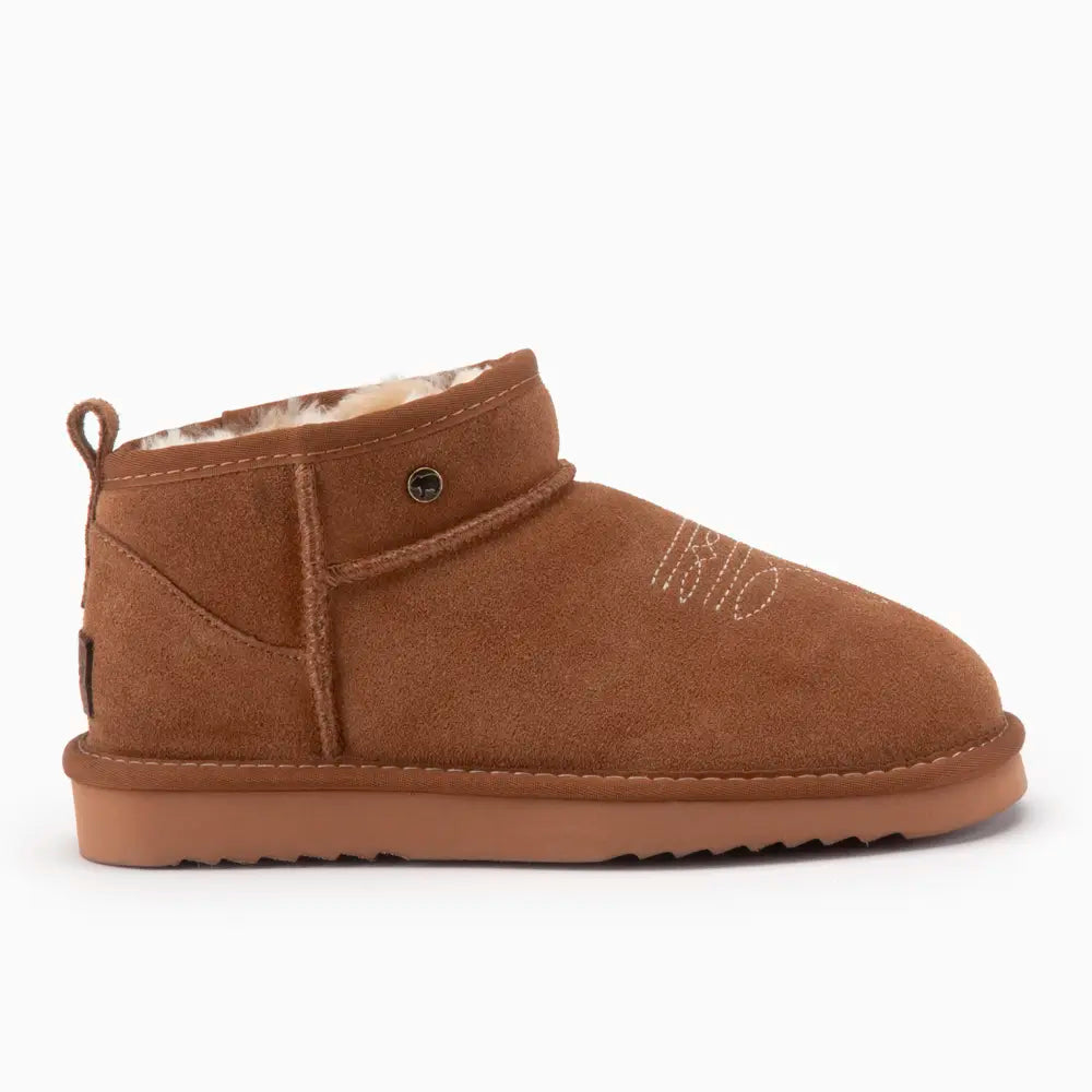Durack Dames Suède Boot Western Cognac