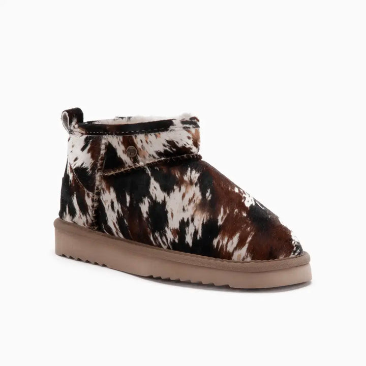 Durack Damen Suède Boot Print Hairy Cow Black thumbnail 2