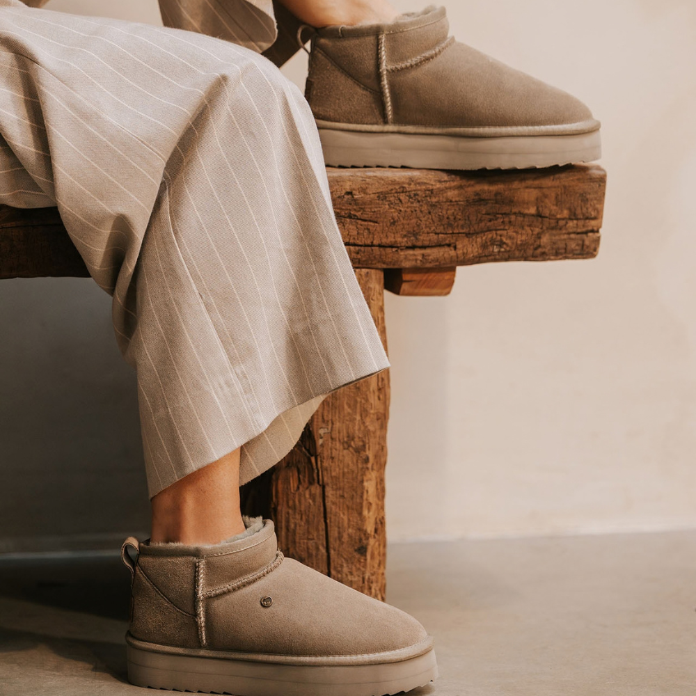 Durack Damen Suède Boot Plateau Mud 1