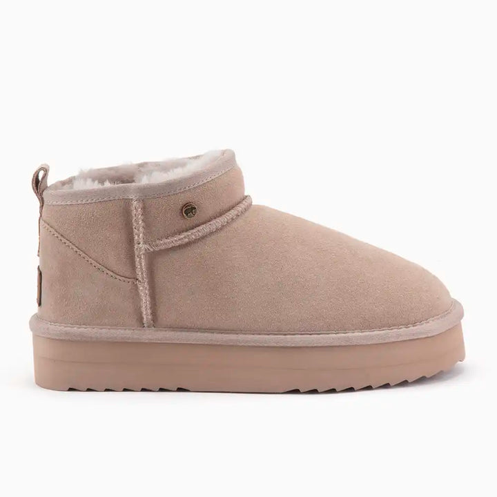 Durack dames suède plateau taupe thumbnail 8