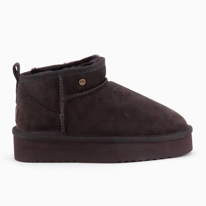 Durack dames suède plateau choco thumbnail