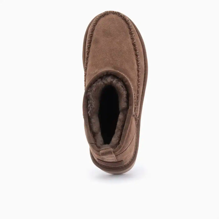 Durack dames suède stitch plateau mud thumbnail 2