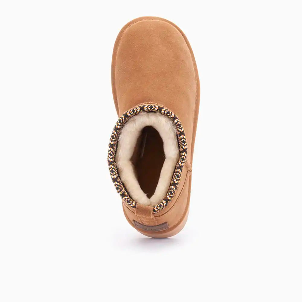 Durack suède plateau tape cognac 1