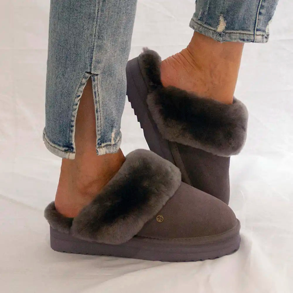Flurry suède plateau plum 1