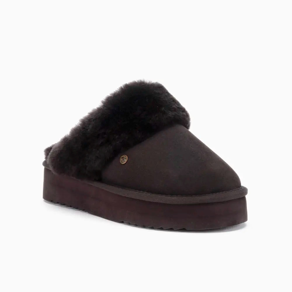 Flurry Damen Suède Plateau Choco 2