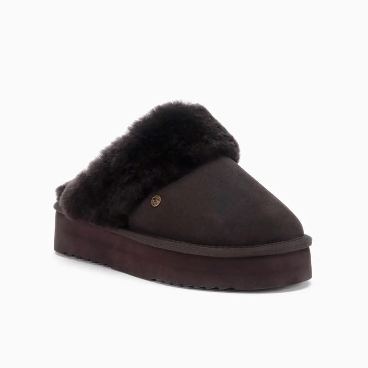 Flurry Damen Suède Plateau Choco thumbnail 2