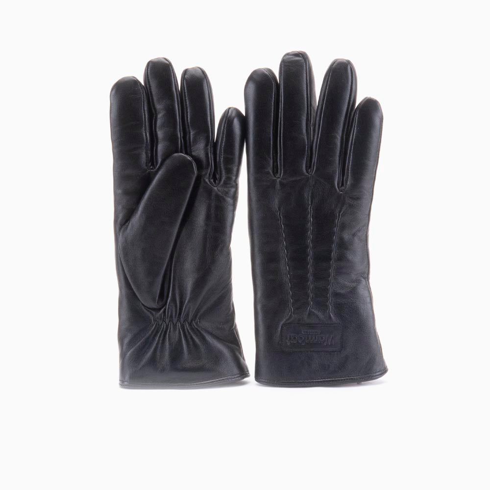 Handschuhe Damen Leather Black