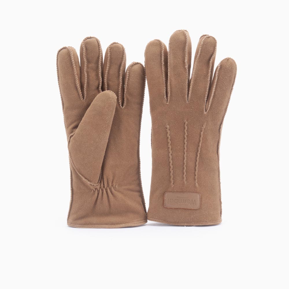 Handschoenen dames suède Cognac