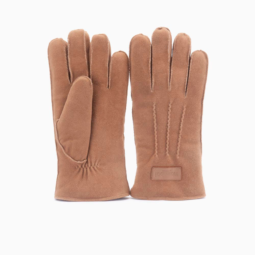 Handschuhe Herren Goat Suède Cognac