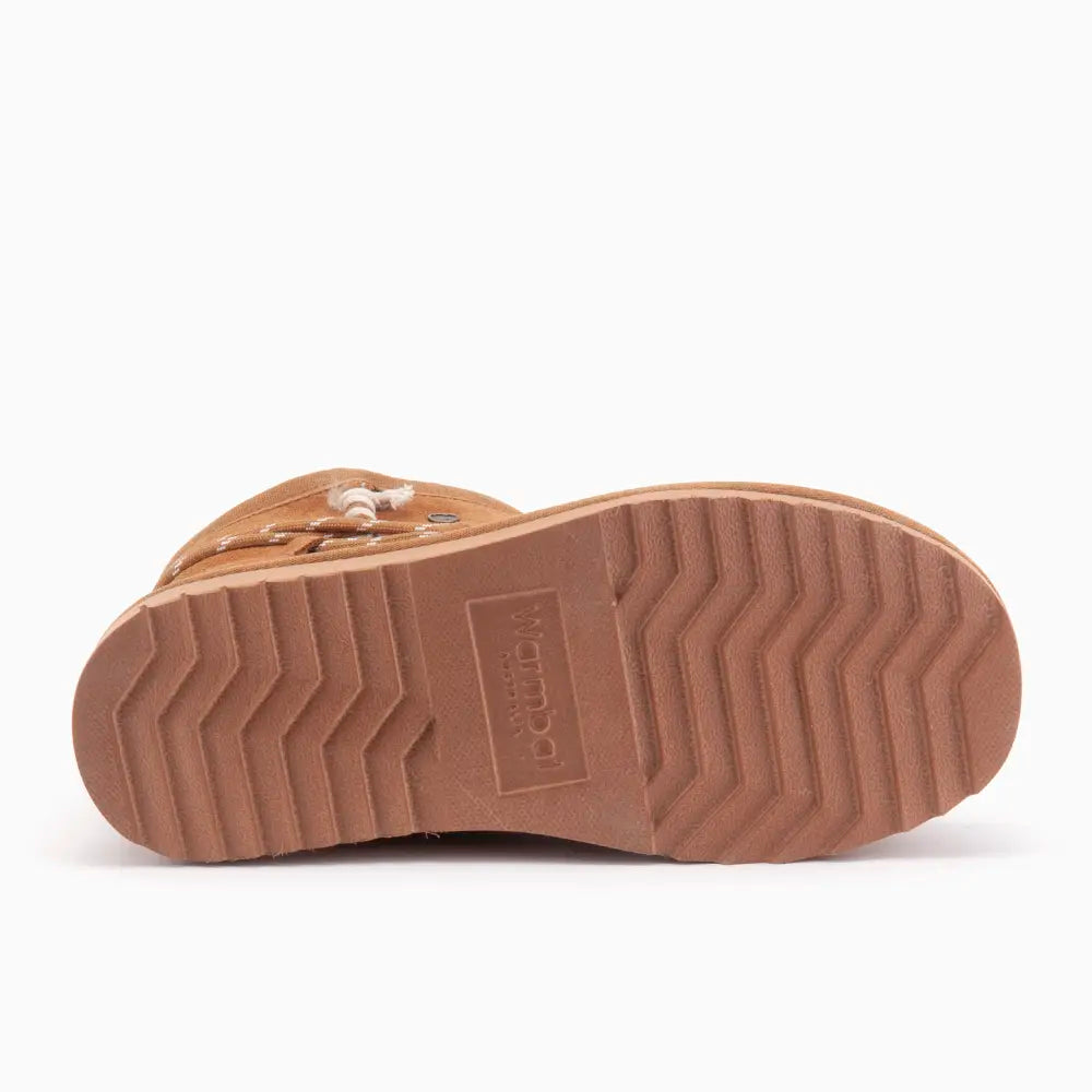 Kalbarri Damen Suède Lace Boot Cognac 4