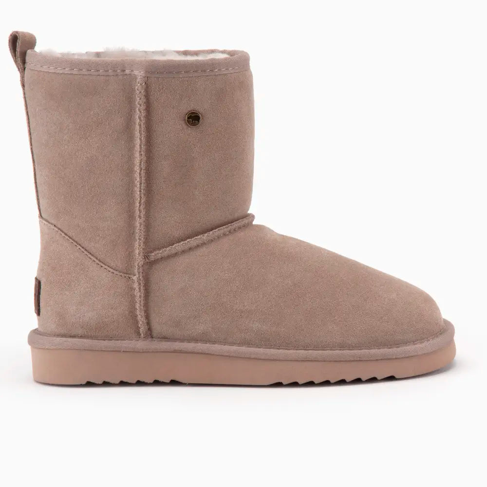 Kangaroo Damen Suède Boot Taupe