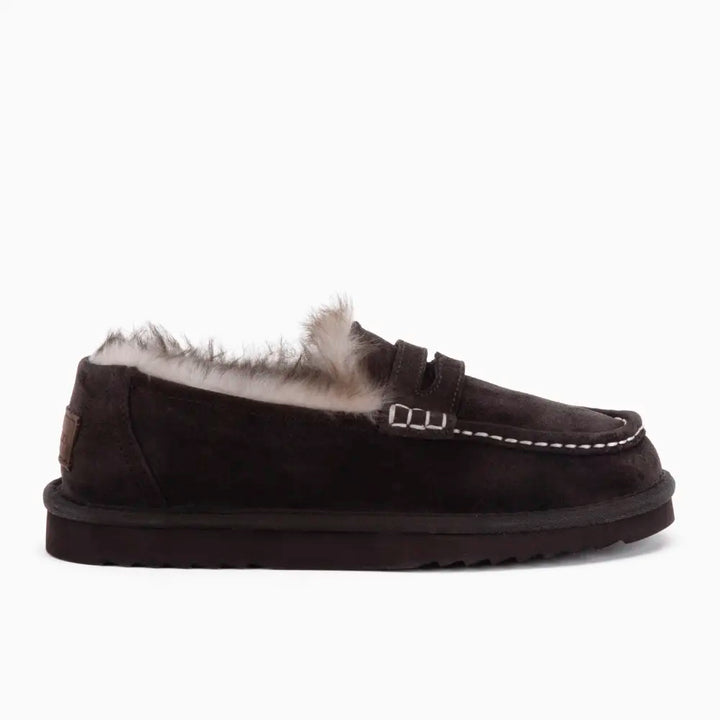 Mildura Dames Suède Loafer Tw Choco thumbnail
