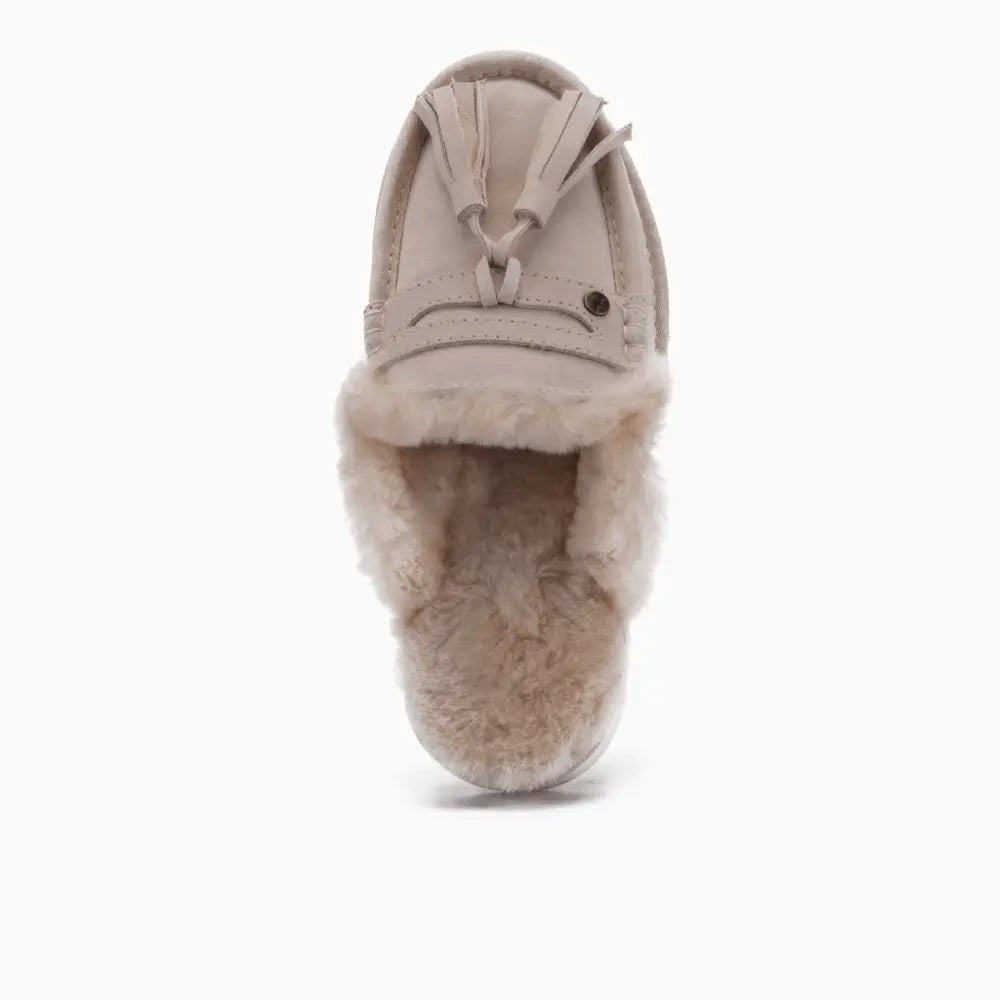 Temora Damen Suède Tassels Ivory 3