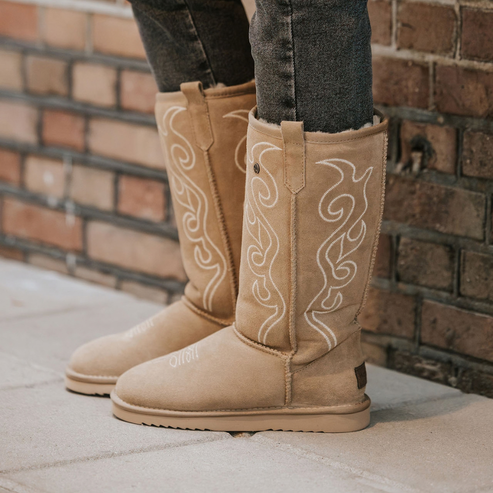 Tamala Damen Suède Boot Western Sand 1