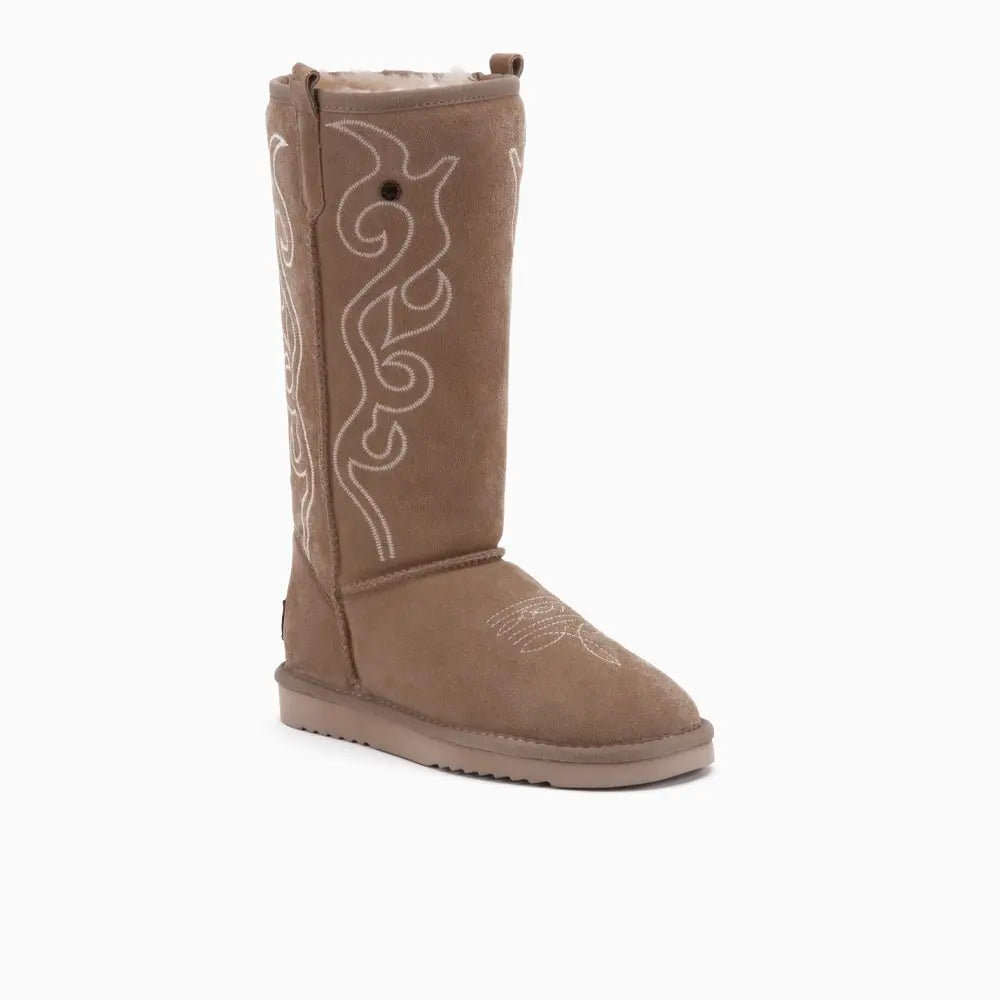 Tamala Damen Suède Boot Western Sand 2