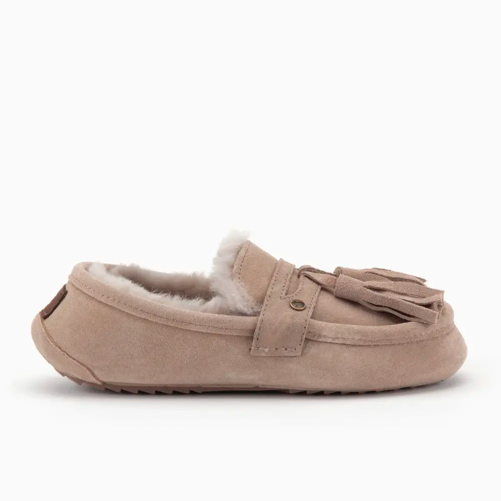 Walcha Damen Suède Tassels Taupe