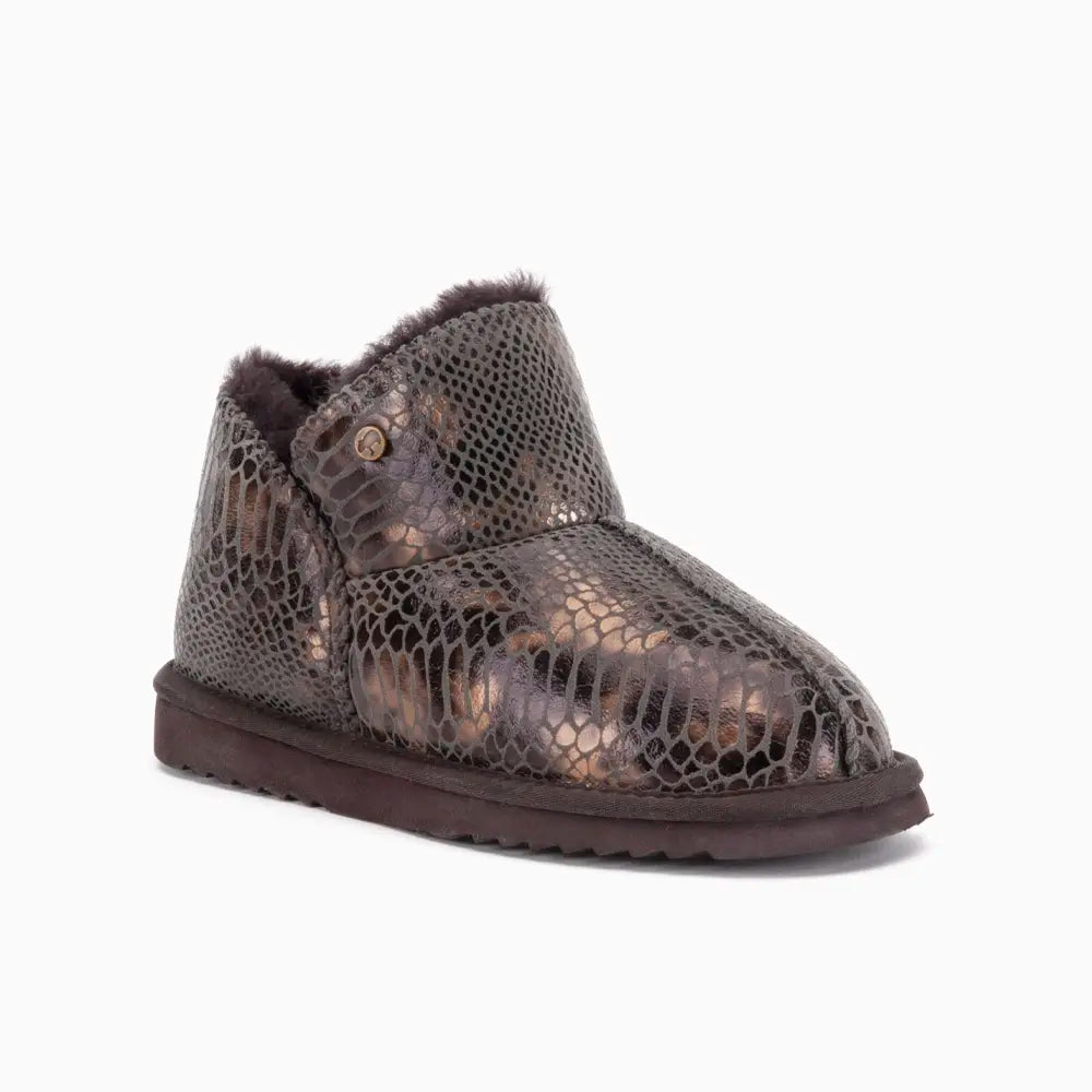 Willow Damen Suède Print Snake Choco 2