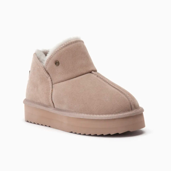 Willow Damen Suède Plateau Taupe thumbnail 1