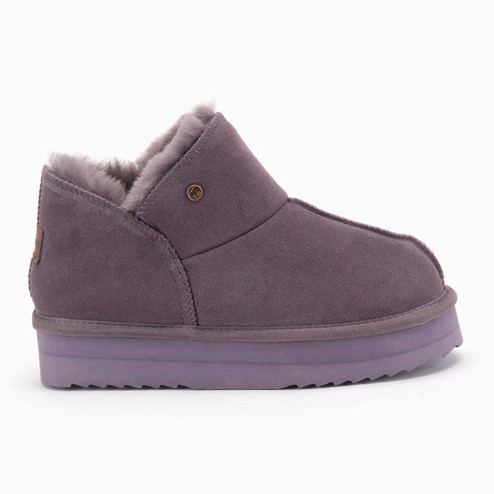 Willow suède plateau plum thumbnail