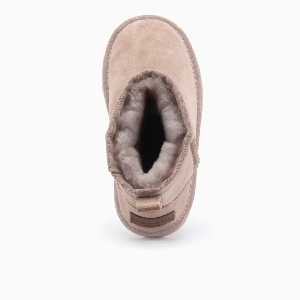 Wallaby kinder suède taupe 1