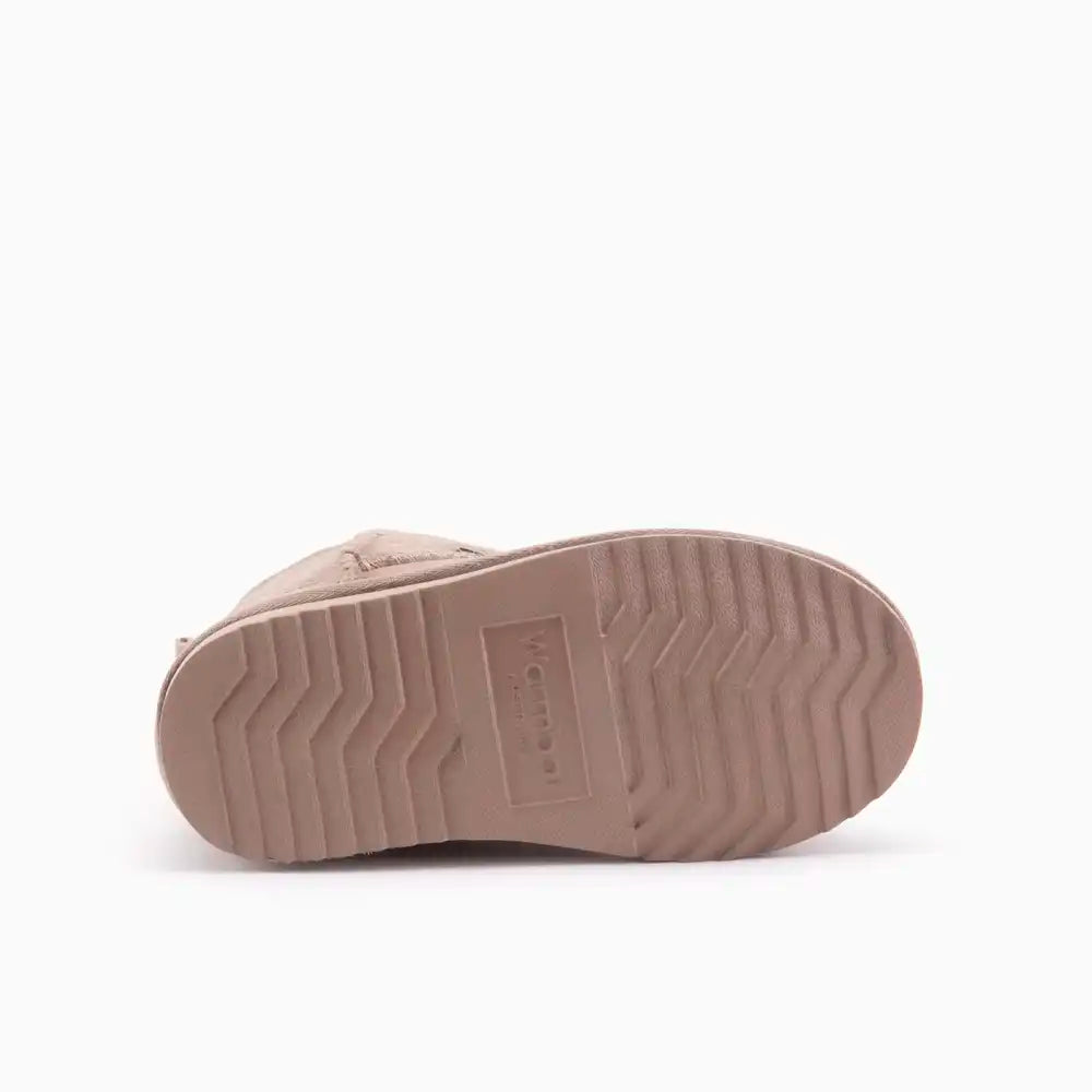 Wallaby kinder suède taupe 3