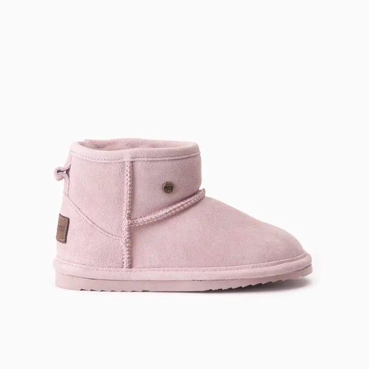 Wallaby kinder suède mauve thumbnail