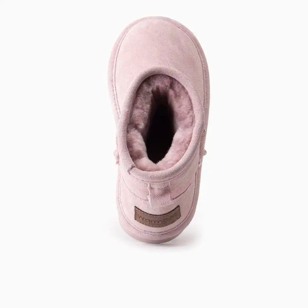 Wallaby kinder suède mauve 1