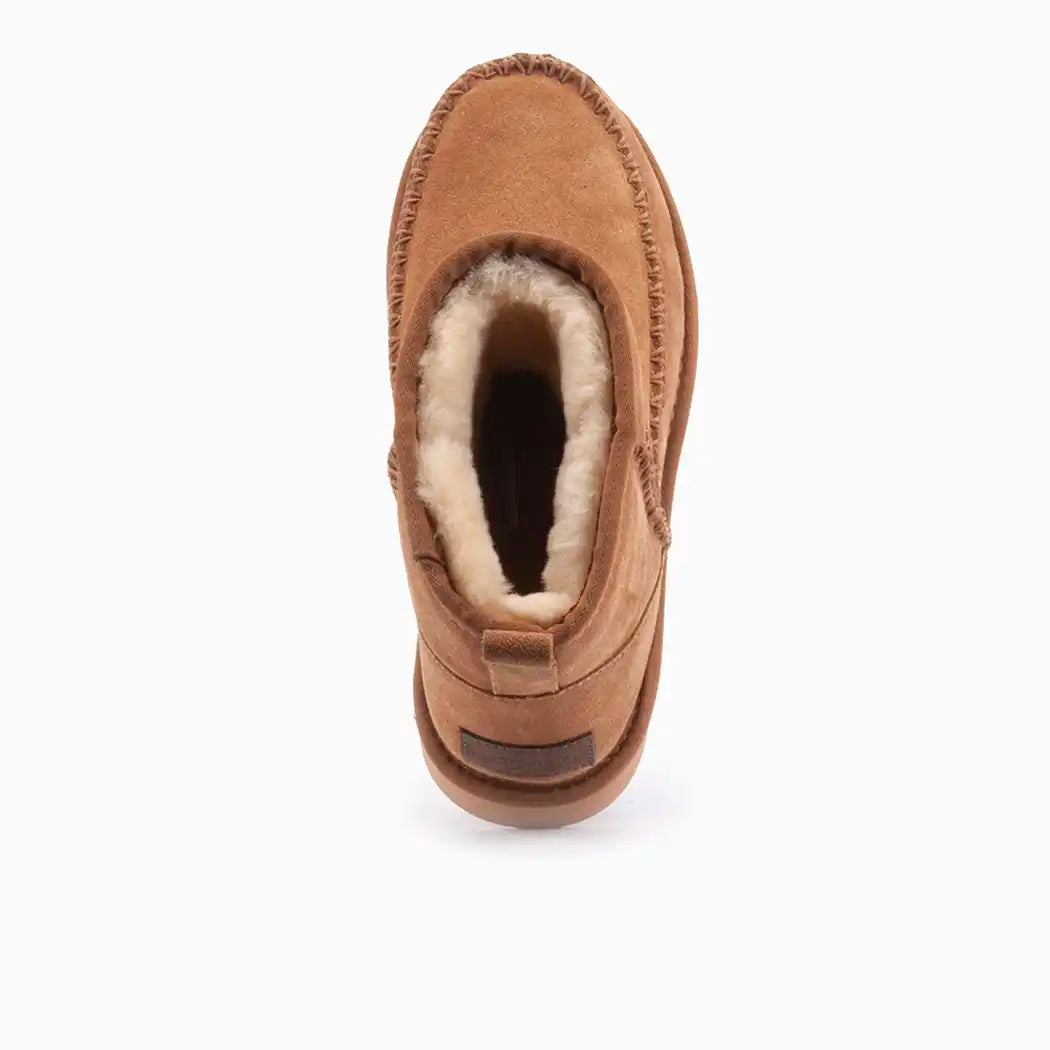 Wallaby suède stitch cognac 2