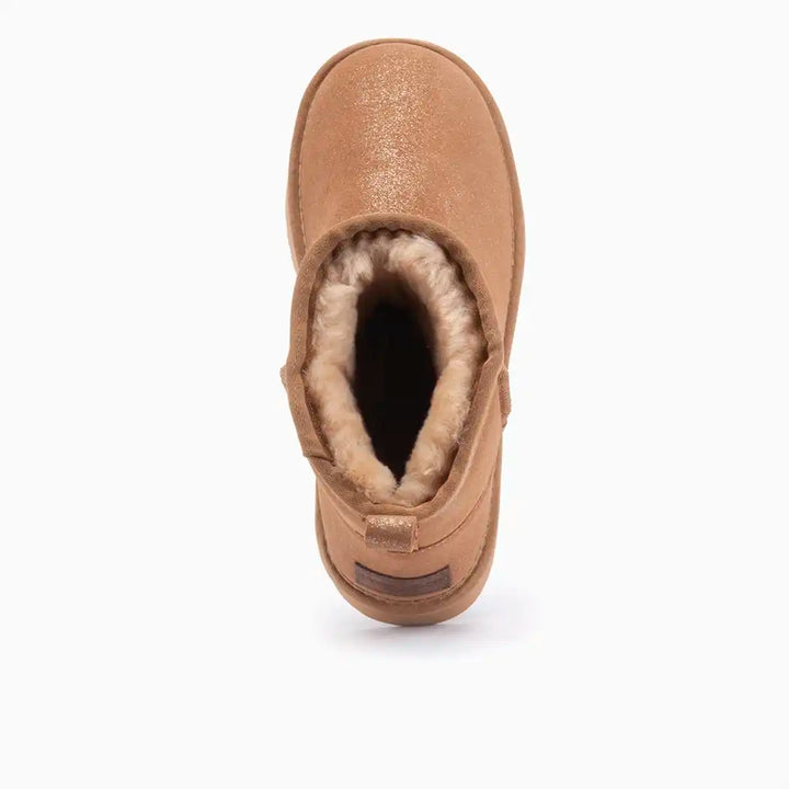 Wallaby dames suède metallic gold thumbnail 2