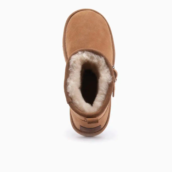 Wallaby suède buckle double faced cognac thumbnail 2