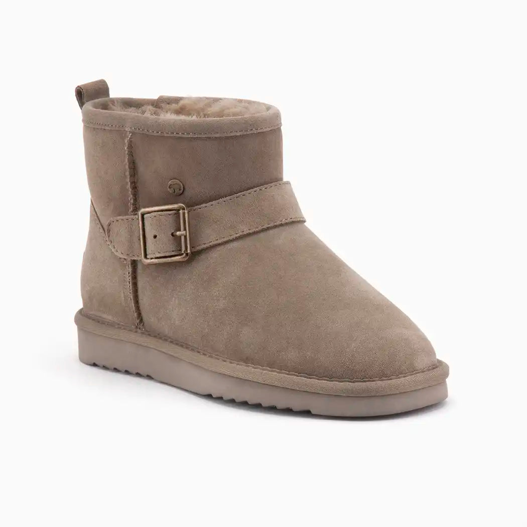 Wallaby suède buckle double faced moss 1