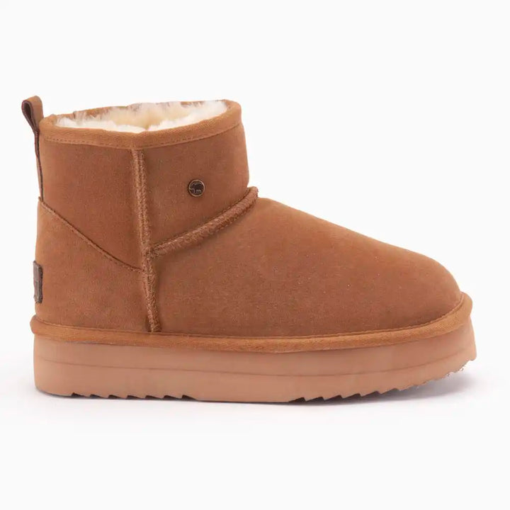 Wallaby suède plateau cognac thumbnail