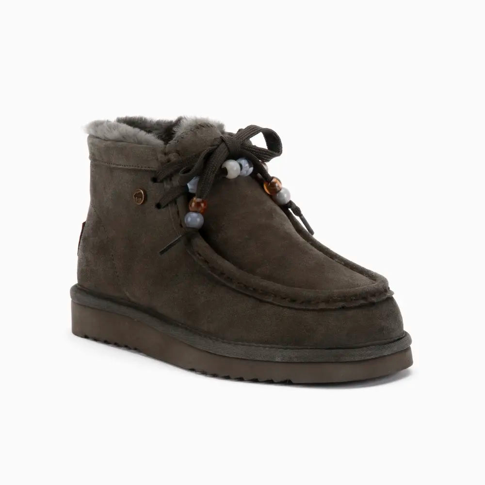 Yeppoon Damen Suède Boot Beads Olive 1