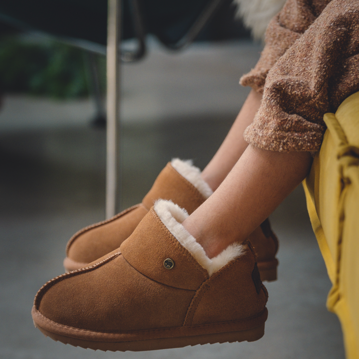 Willow kinder suède camel thumbnail 1