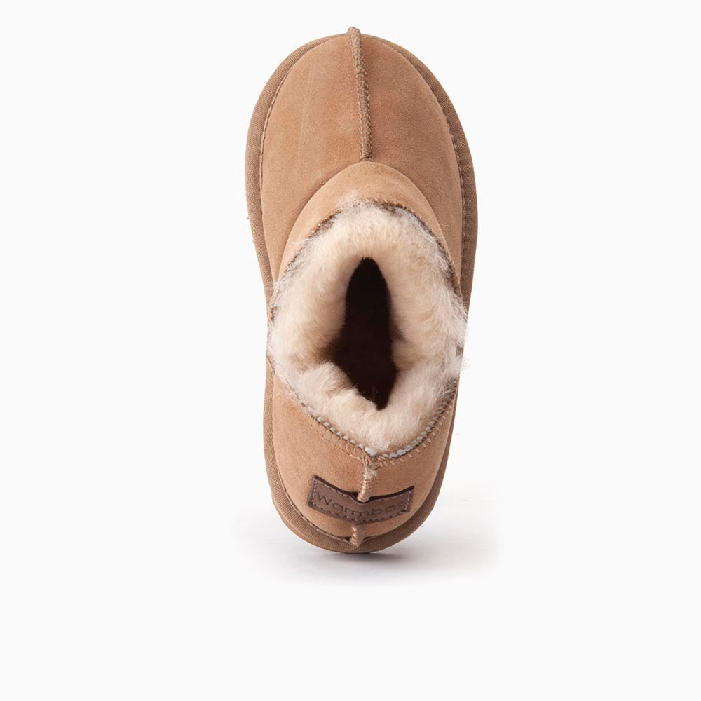 Willow kinder suède camel 2