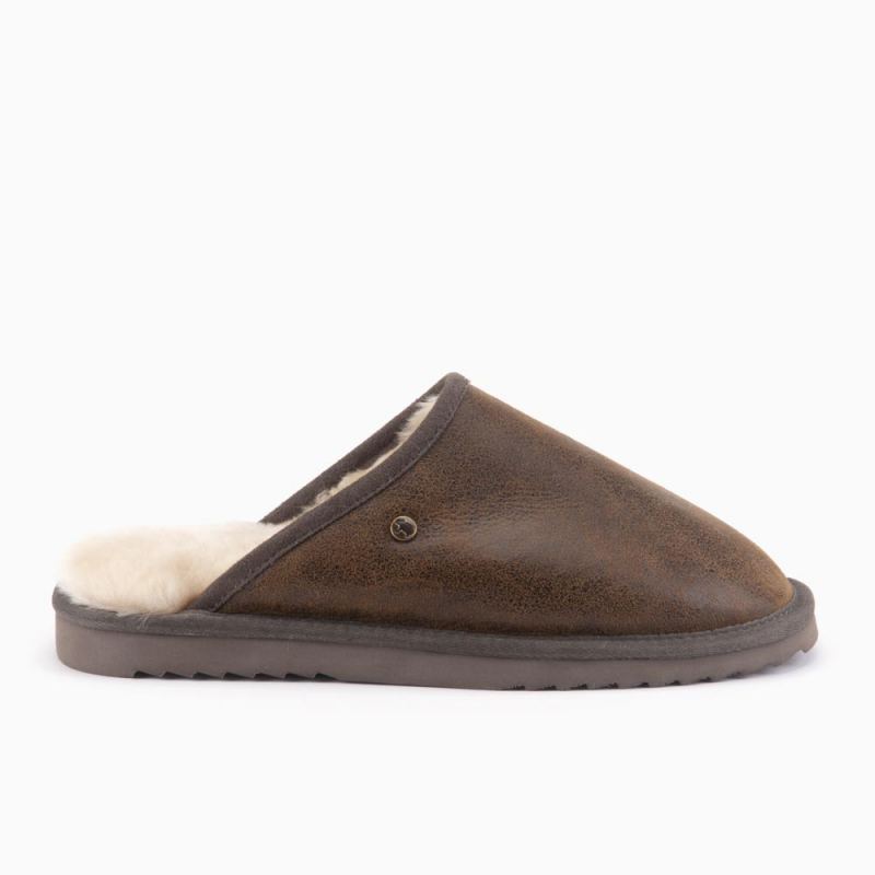 Warmbat Classic Unisex Cracked leather Brown