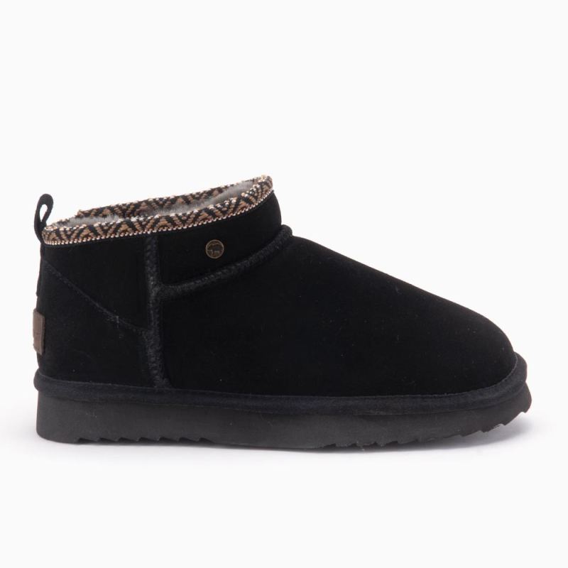 Durack Women Suede boot Tape Black
