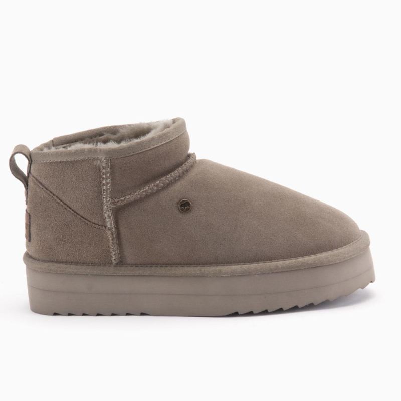 Durack Women Suede Boot Plateau Moss